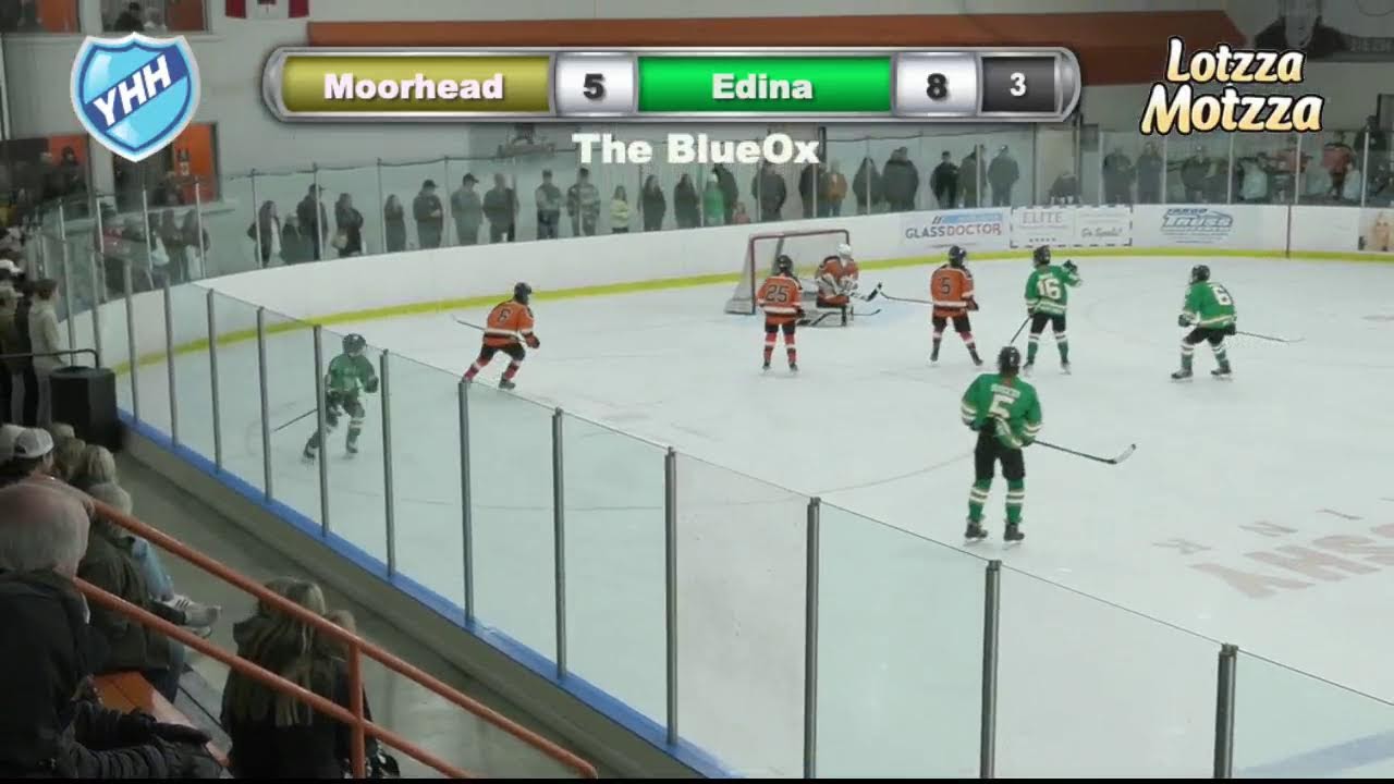 suivez le score en direct et les moments forts du match de hockey lycéen entre edina et moorhead au minnesota.