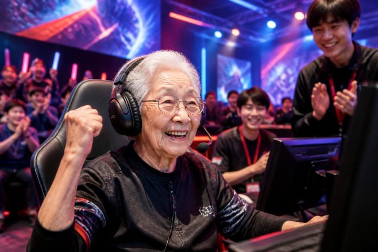 à 92 ans, une femme révolutionne le monde du jeu vidéo en lançant "défiez-moi" et en remportant un tournoi esports au japon, prouvant que l'âge n'est qu'un chiffre.