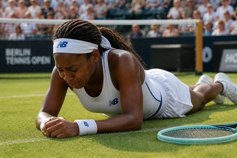 berlin : après un début prometteur, coco gauff s'effondre et manque son retour sur gazon lors du tournoi de berlin.