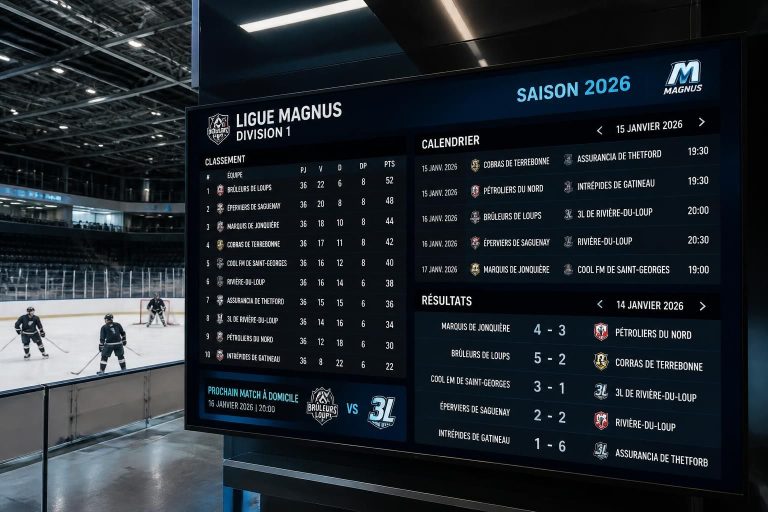 suivez le championnat masculin de hockey sur glace d1 2026 avec notre tableau complet, calendrier détaillé et résultats en temps réel pour ne rien manquer de la compétition.
