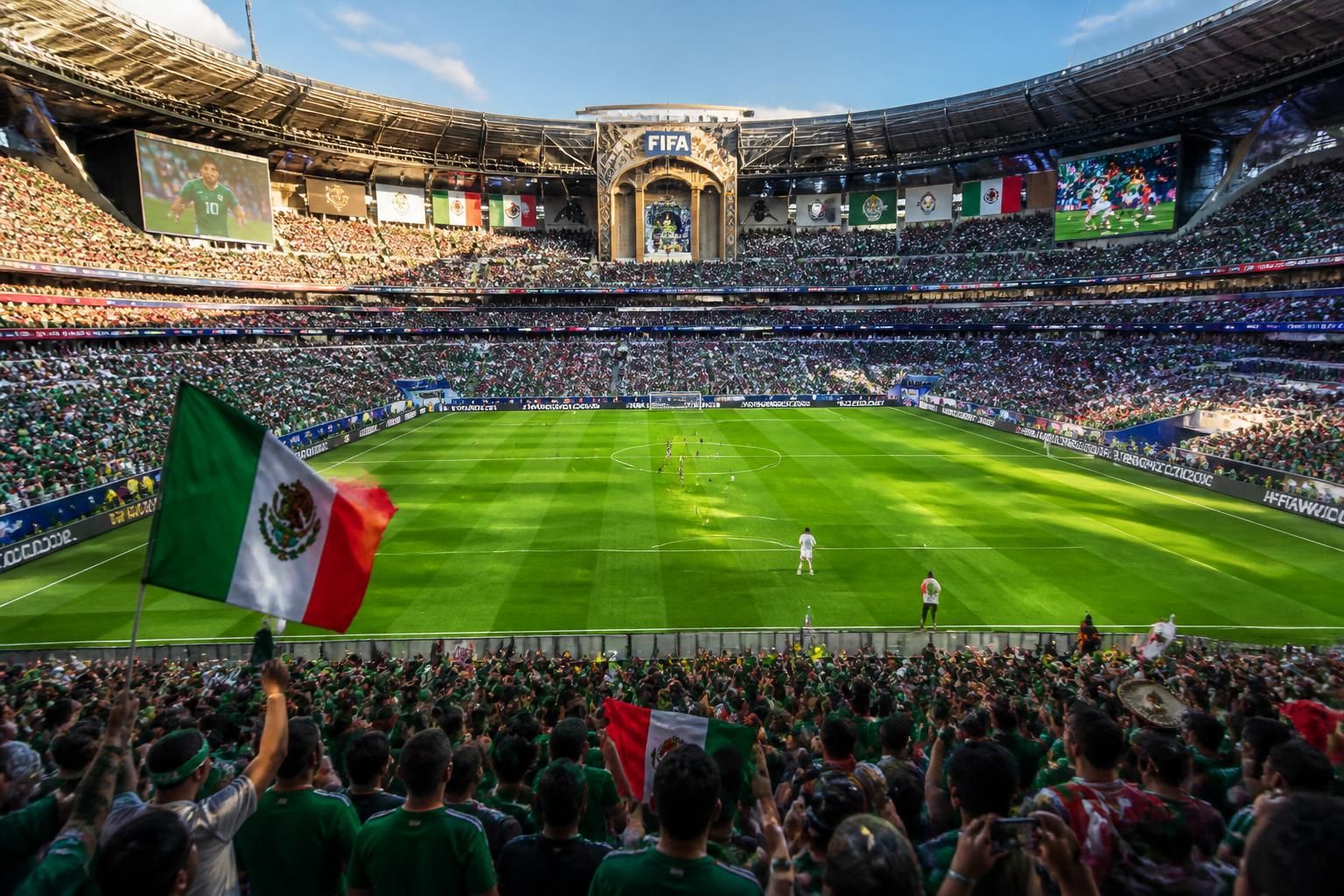découvrez l'ambiance unique d'un match de soccer lors de la coupe du monde 2026, au cœur du stade le plus somptueux et emblématique du mondial.