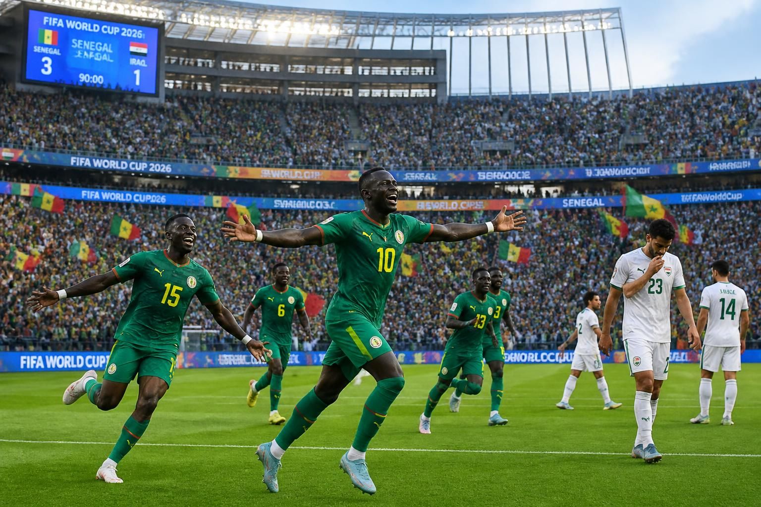 découvrez comment le sénégal a brillamment dominé l'irak lors de la coupe du monde 2026, renforçant ainsi ses chances de se qualifier pour les huitièmes de finale.