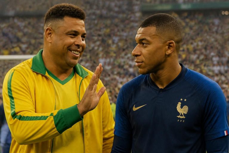 découvrez les paroles de ronaldo, légende brésilienne du football, qui exprime toute son admiration pour le talent et la réussite de kylian mbappé lors de la coupe du monde.