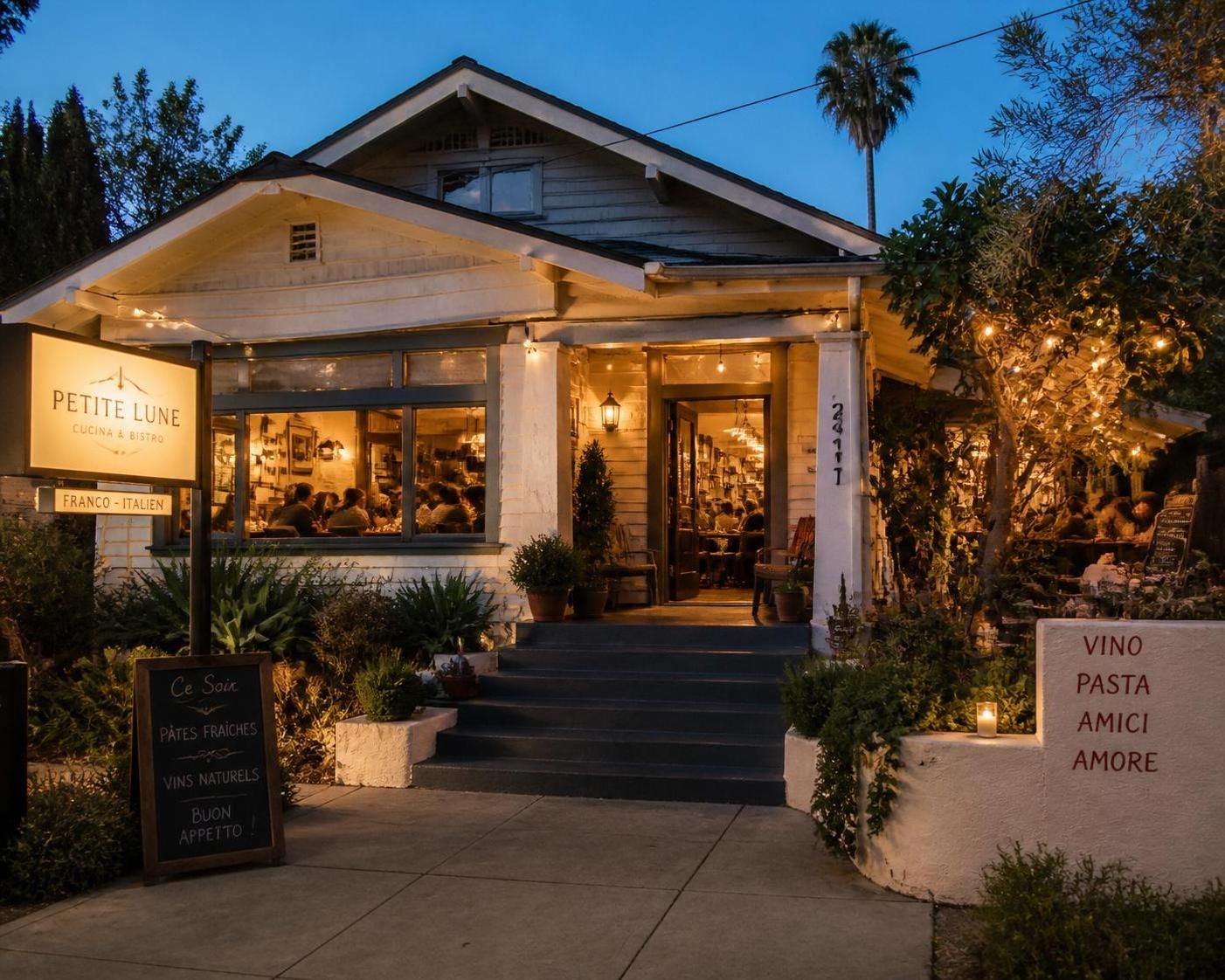 découvrez l'histoire de deux amis de longue date qui ouvrent un charmant restaurant franco-italien dans un bungalow emblématique de silver lake, alliant saveurs authentiques et ambiance conviviale.