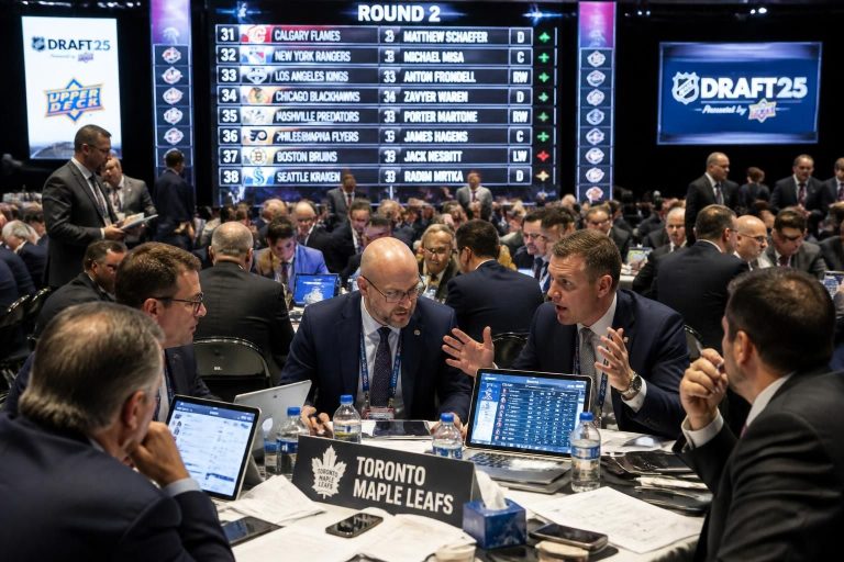 plongez dans le chaos croissant du draft simulé nhl 2026, où les échanges en cascade redéfinissent les stratégies et bouleversent les pronostics.
