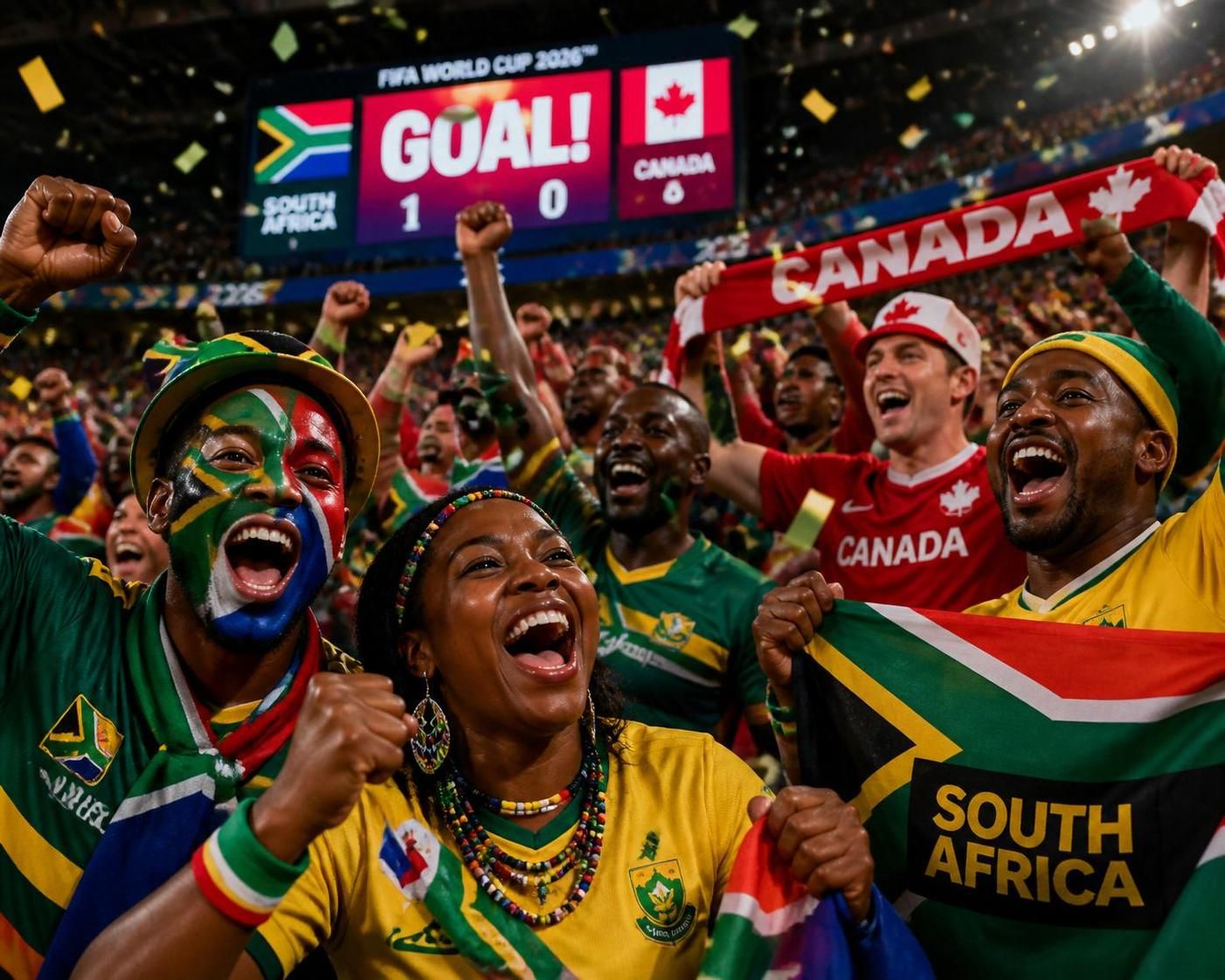 suivez en direct afrique du sud vs canada, le premier 16e de finale de la coupe du monde, et vivez chaque moment intense de ce match historique en temps réel.