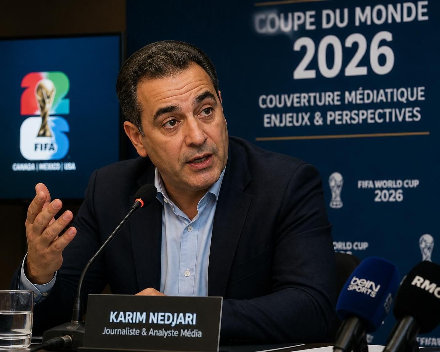 interview de karim nedjari, directeur de rmc, qui souligne l'importance d'attirer un nouveau public grâce à michou, une excellente opportunité pour la station.