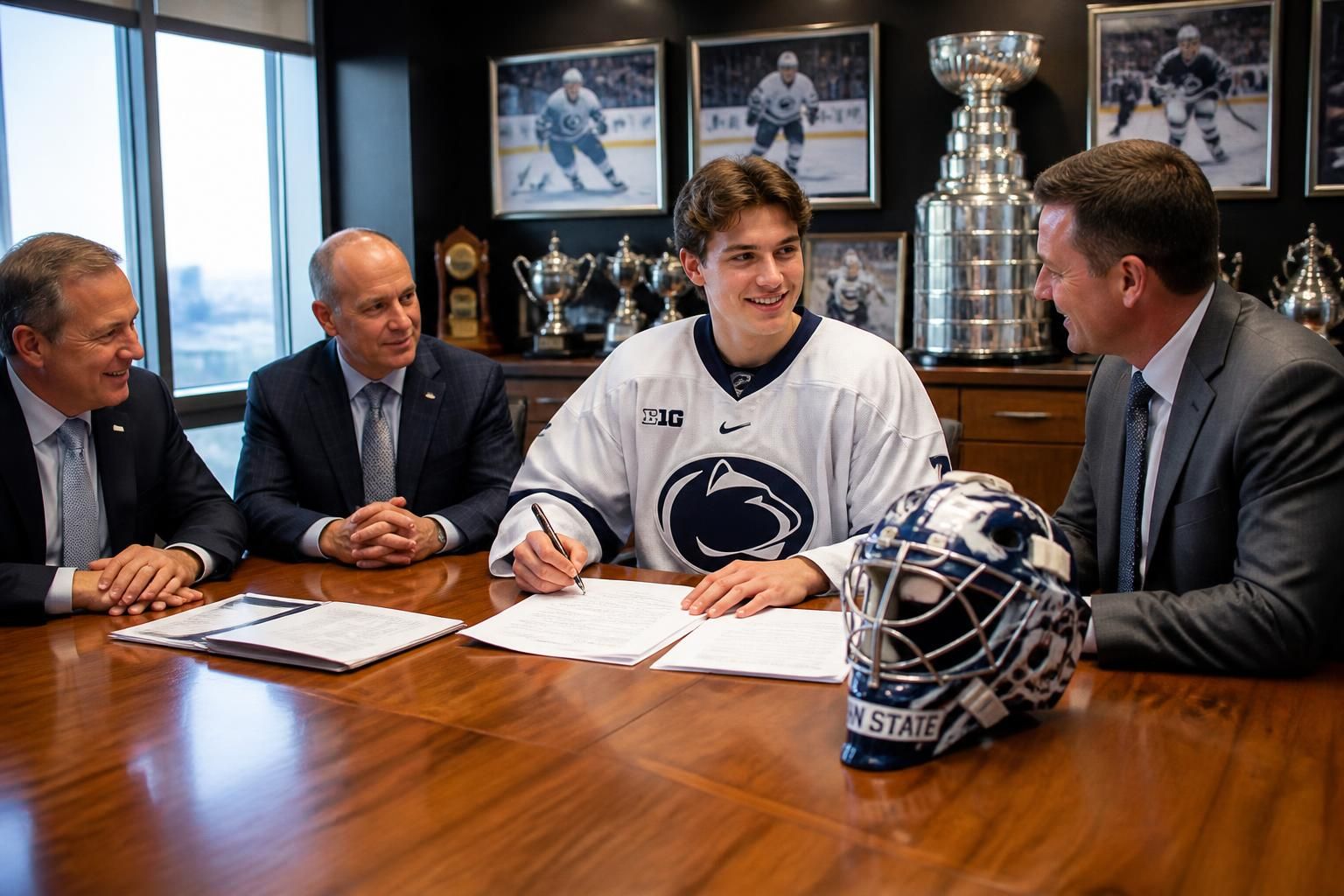 kevin reidler, gardien de but de penn state, signe son premier contrat en nhl, marquant le début prometteur de sa carrière professionnelle dans le hockey sur glace.