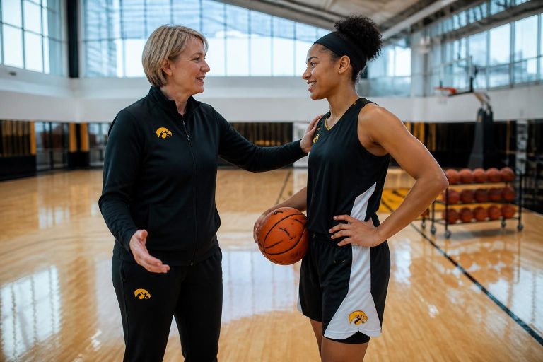la sélectionneuse de basketball féminine de l'iowa reçoit en visite non officielle la meneuse polyvalente de la promotion 2029, explorant un potentiel prometteur pour l'équipe.