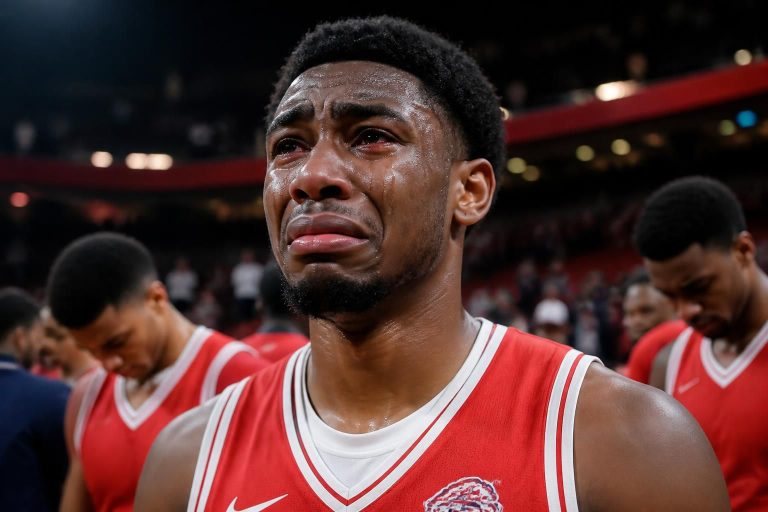 découvrez l'émotion intense de zuby ejiofor, la star du basketball de st. john's, qui éclate en larmes après la défaite des red storm dans un match marquant.