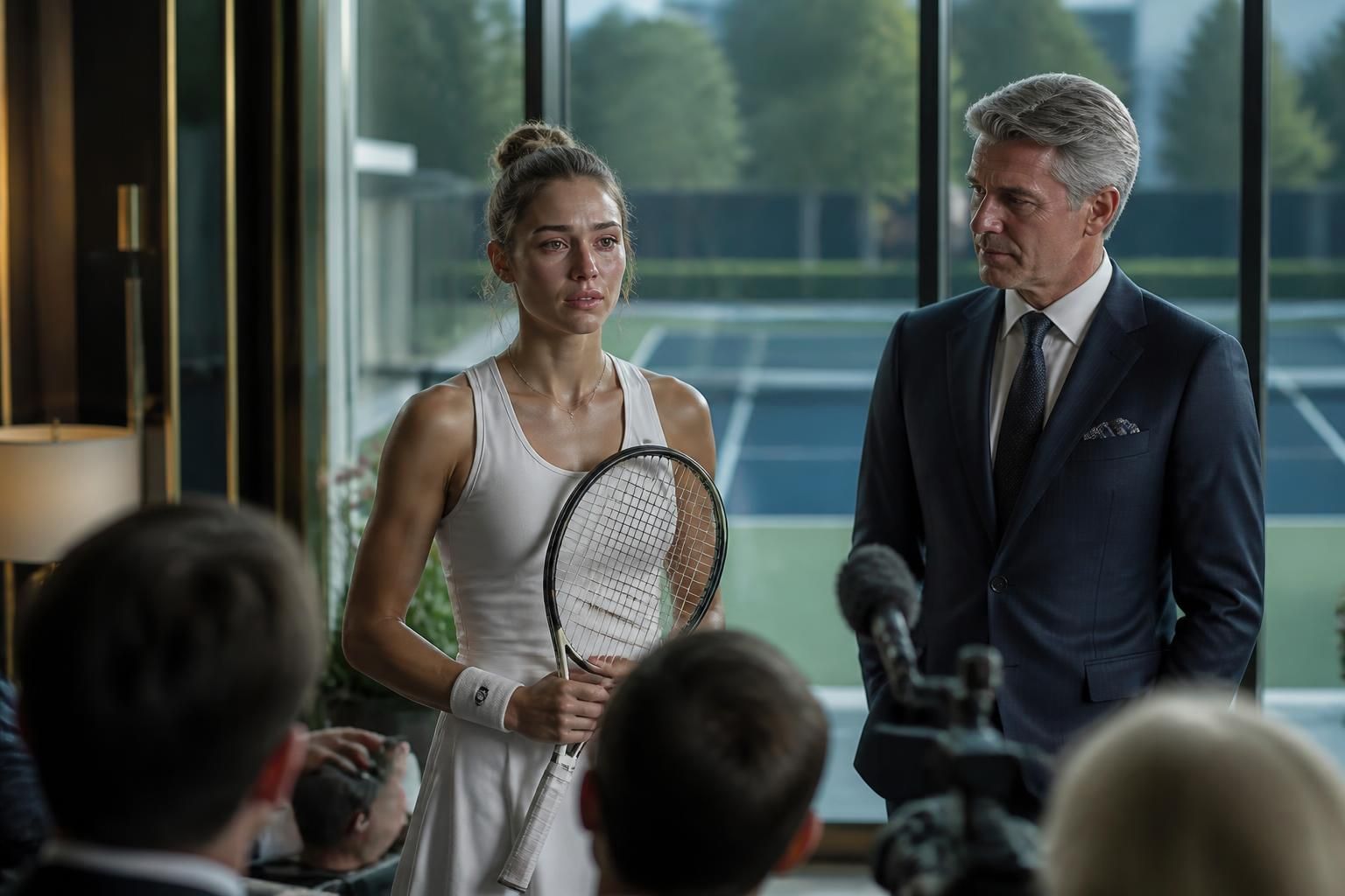 découvrez l'émouvant retrait de la star du tennis lors d'un tournoi dirigé par son père milliardaire, marqué par un message chargé d'émotion.