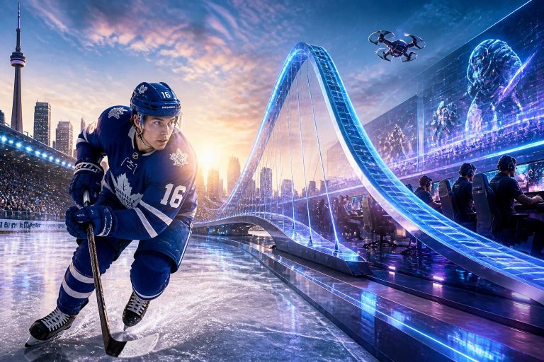 découvrez comment mitch marner, star du hockey, établit un lien innovant entre le monde du hockey et celui des esports dans 'les chevaliers du matin'.