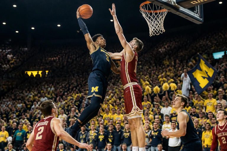 découvrez le score final et les temps forts du match entre michigan et denver. les pionniers s'imposent dans une victoire palpitante et continuent leur quête du titre.