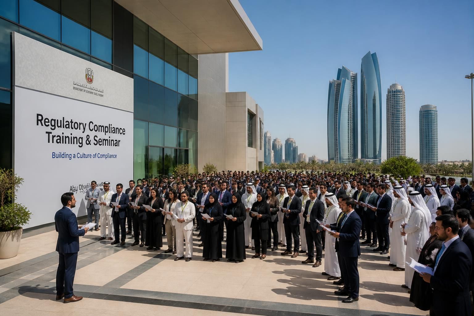 abu dhabi forme 404 entreprises sur la réglementation interdisant le travail en milieu de journée afin de protéger la santé des travailleurs et garantir des conditions de travail sécurisées.