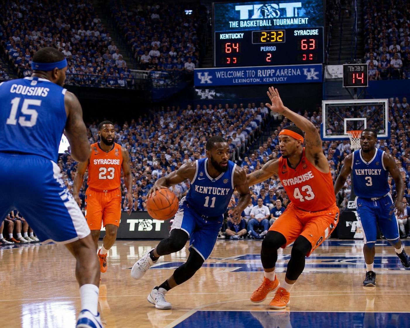 suivez en direct le match de basket-ball kentucky vs syracuse : découvrez l'heure de début et la chaîne tv pour ne rien manquer du tbt.