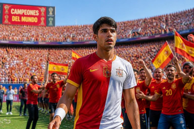 découvrez comment carlos alcaraz a marqué les esprits malgré une erreur surprenante lors de la victoire mémorable de l'espagne en coupe du monde.