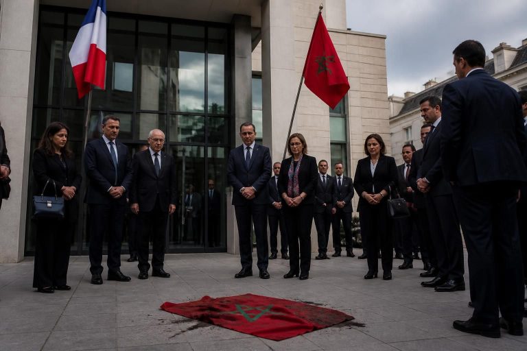 la coupe du monde 2026 est marquée par une polémique : l’ambassade du maroc en france dépose une plainte après la profanation d’un drapeau marocain, soulignant les tensions autour de cet acte.