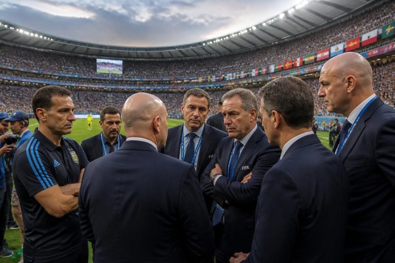 la fifa pourrait sanctionner l'argentine après l'apparition d'une banderole controversée sur les malouines lors de la coupe du monde 2026, soulevant des tensions diplomatiques.