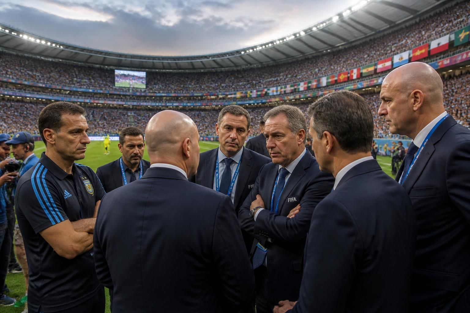 la fifa pourrait sanctionner l'argentine après l'apparition d'une banderole controversée sur les malouines lors de la coupe du monde 2026, soulevant des tensions diplomatiques.