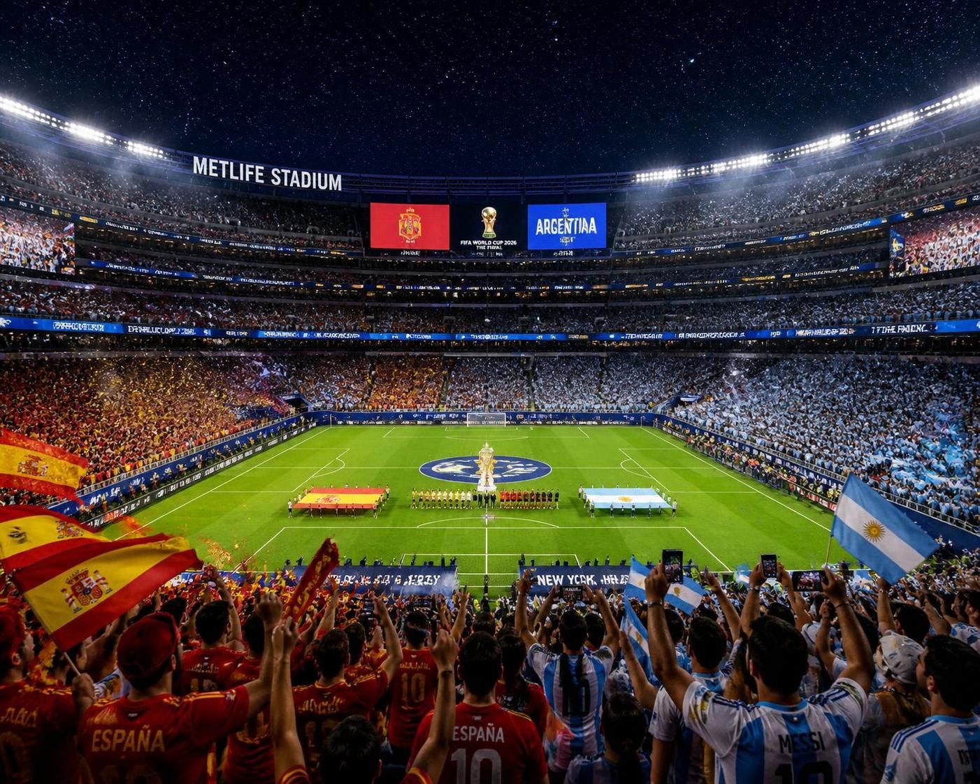 suivez en direct la finale épique de la coupe du monde 2026 entre l'espagne et l'argentine avec le score en temps réel et le streaming live pour ne rien manquer de ce match historique.