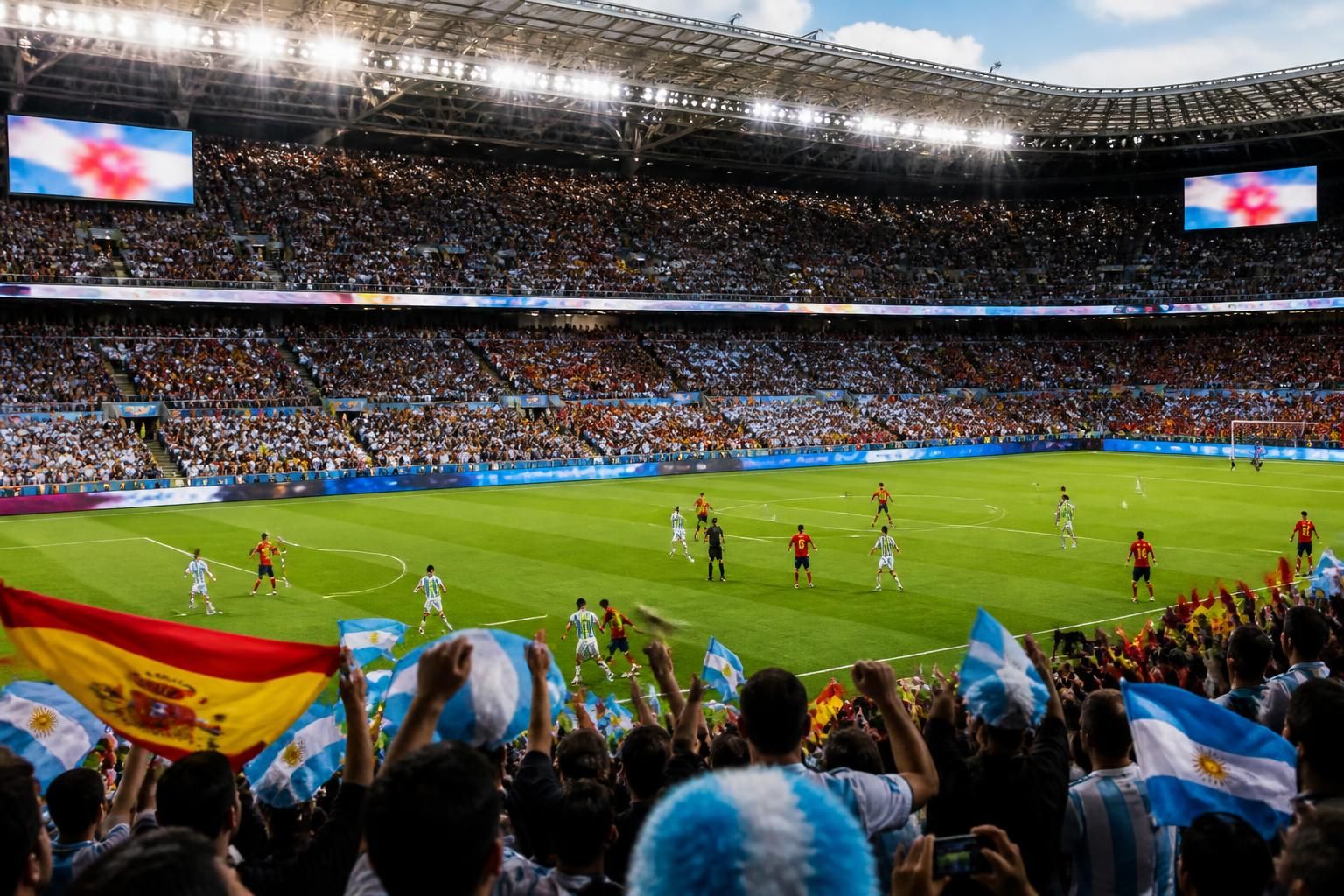 suivez en direct la finale épique de la coupe du monde 2026 entre l'espagne et l'argentine, avec le score en temps réel et le streaming disponible pour ne rien manquer de ce match historique.