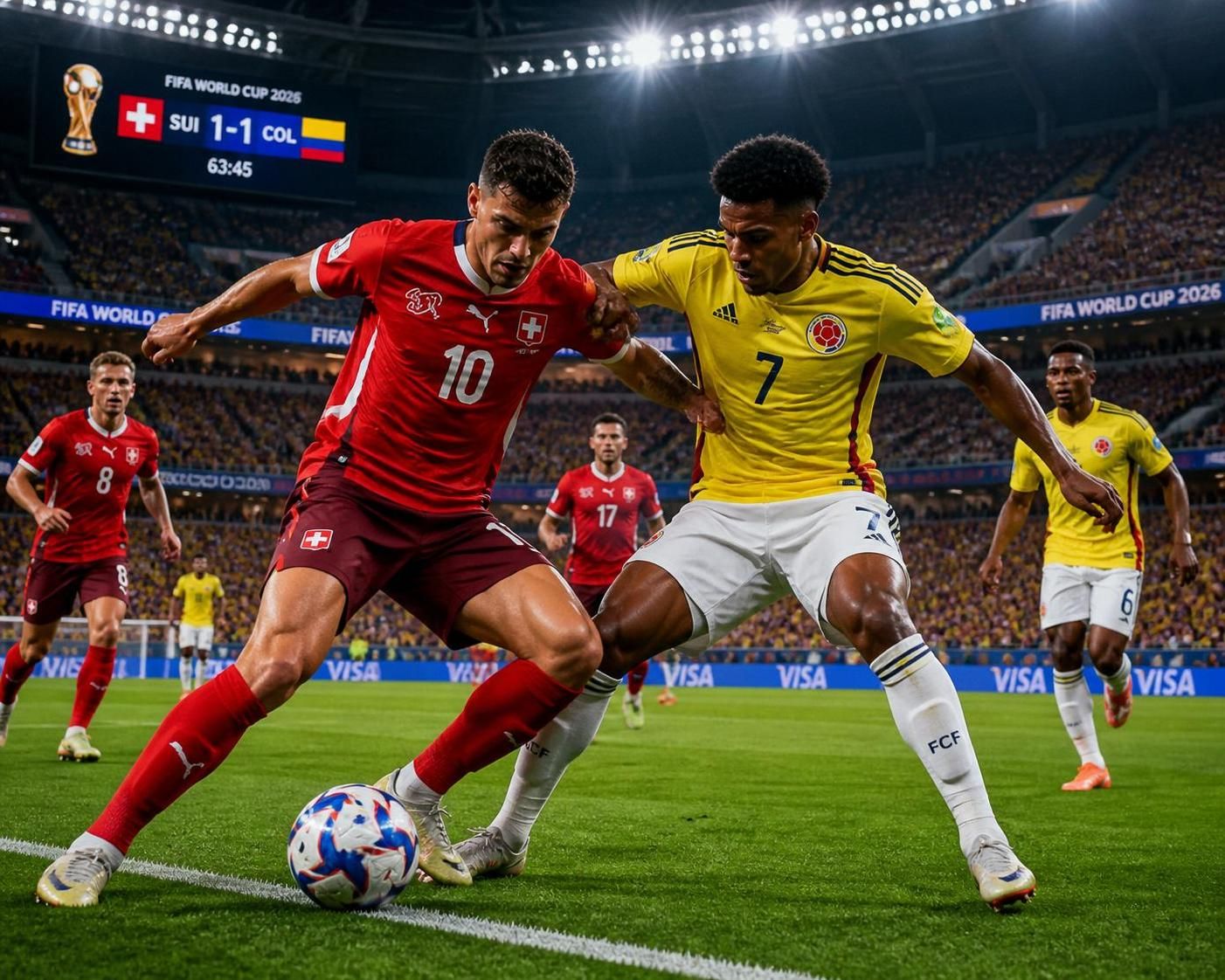 suivez en direct le match suisse - colombie, un duel tactique intense où chaque mouvement compte. restez informé en temps réel de toutes les actions et stratégies sur le terrain.