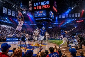plongez dans l'univers renouvelé du late night in the phog, l'événement incontournable des sports du kansas, avec des nouveautés excitantes et une ambiance unique à ne pas manquer.