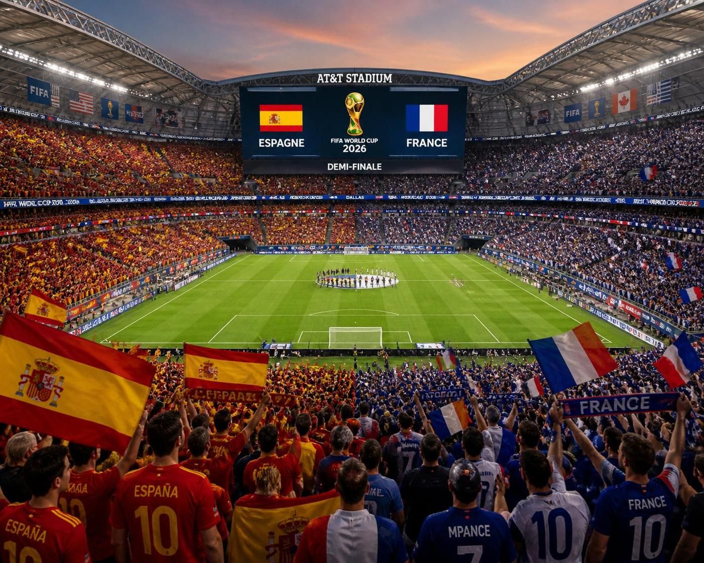 suivez en direct la demi-finale de la coupe du monde france vs espagne avec la composition officielle des équipes, le moment de recueillement et tous les enjeux du match.