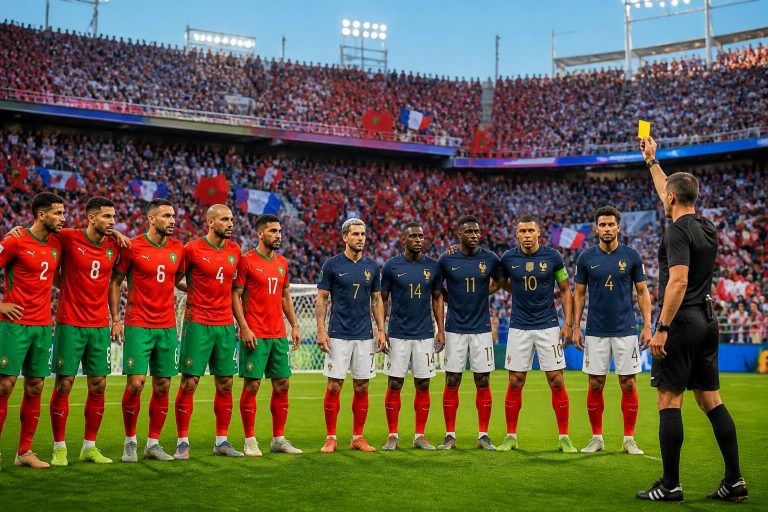 suivez en direct le match france vs maroc avec la composition officielle des équipes, les controverses arbitrales, ainsi que toutes les informations sur l'heure et la chaîne de diffusion de la coupe.