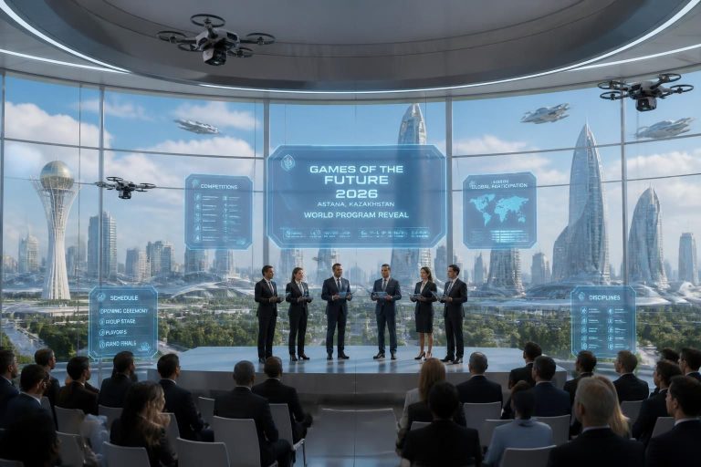 découvrez la programmation officielle mondiale des games of the future 2026 dévoilée à astana, un événement majeur réunissant innovation, technologie et compétitions internationales.