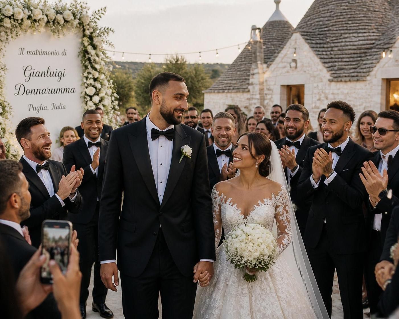 un week-end mémorable pour les stars du football gianluigi donnarumma, gonçalo ramos et lucas hernandez, tous réunis pour célébrer des mariages inoubliables sous le signe de l'élégance et de l'amitié.