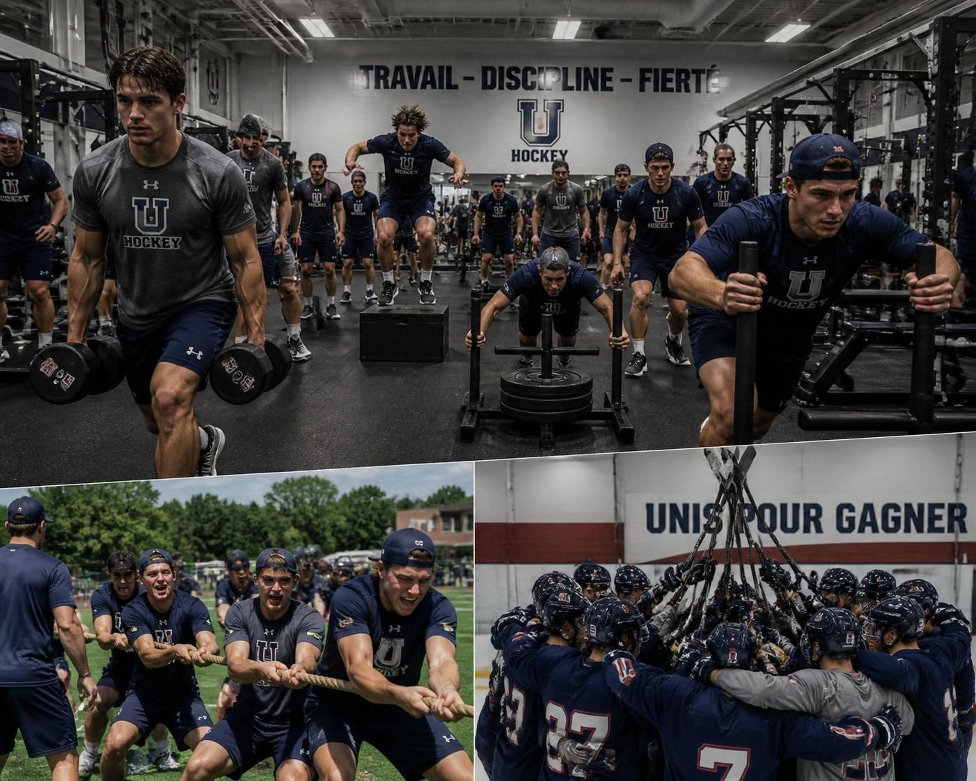découvrez comment l'équipe masculine de hockey de l'umaine met l'accent sur l'éthique de travail et la cohésion d'équipe lors des entraînements estivaux pour préparer la saison à venir.