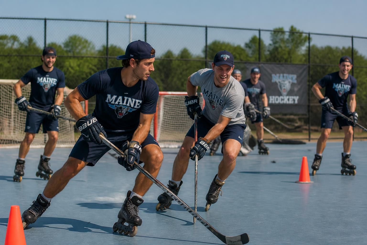 découvrez comment l'équipe masculine de hockey de l'umaine met l'accent sur l'éthique de travail et la cohésion d'équipe lors des entraînements estivaux pour préparer une saison réussie.