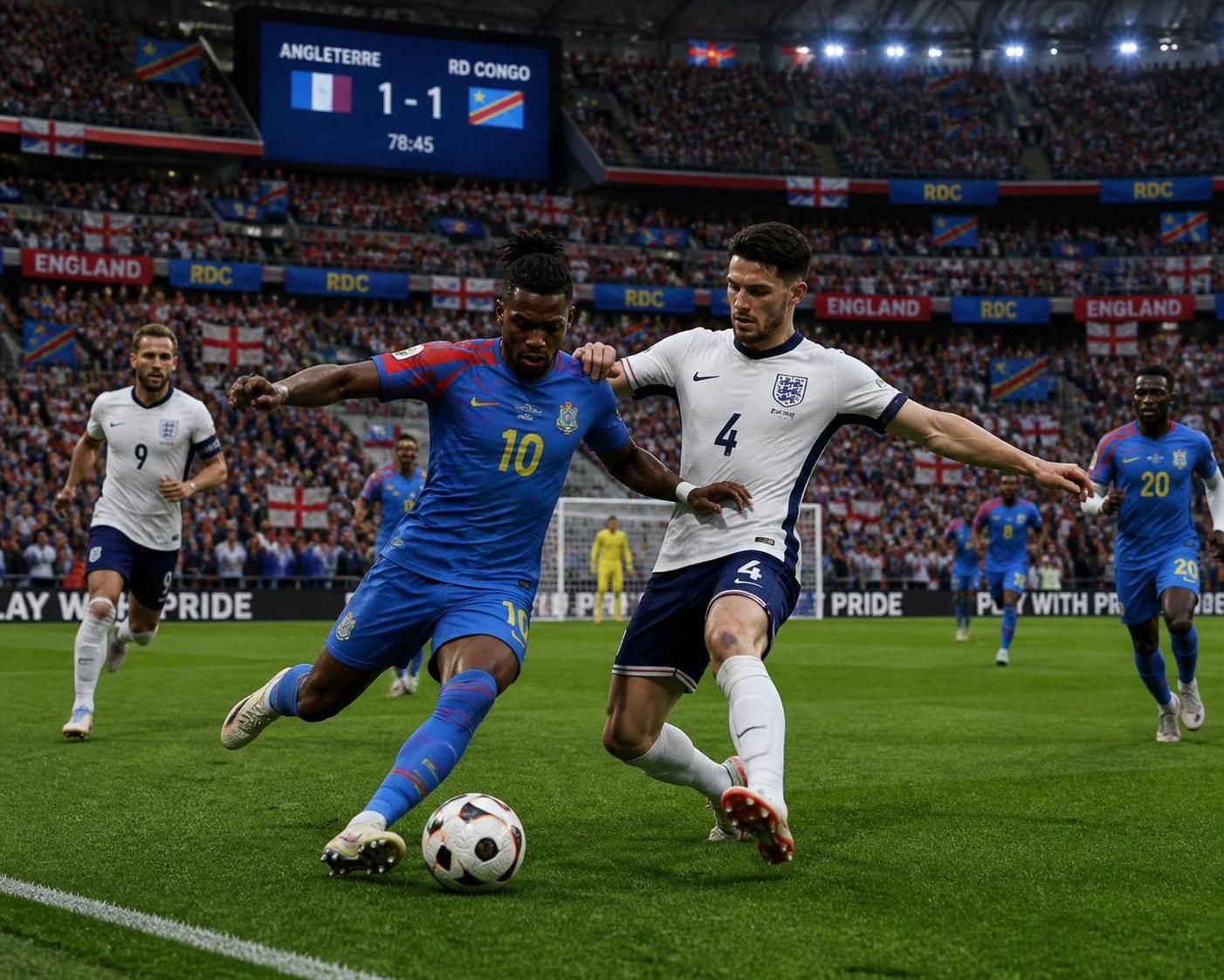 suivez en direct le match passionnant du 16e de finale de la coupe du monde entre l'angleterre et la rd congo. ne manquez aucune action du live, avec des commentaires en temps réel et toutes les dernières infos.