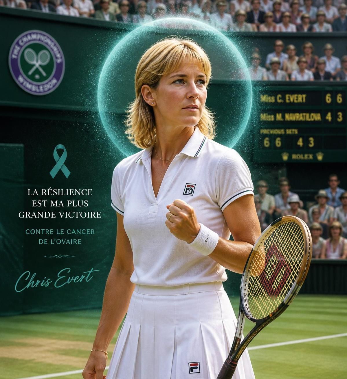 découvrez le témoignage poignant de chris evert, légende du tennis, qui partage son combat courageux contre un troisiÚme cancer de l'ovaire, inspirant par sa détermination et sa résilience.