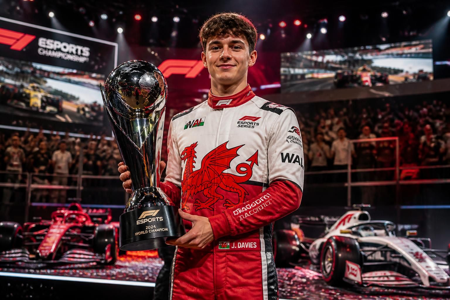 le premier champion du monde d’esports gallois ambitionne que sa victoire pave la voie vers une carrière en formule 1, mêlant passion virtuelle et sport automobile.