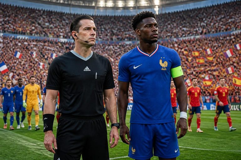 découvrez le programme complet du choc france-espagne au mondial 2026, avec l'arbitre désigné et la présence annoncée de tchouaméni en titulaire.