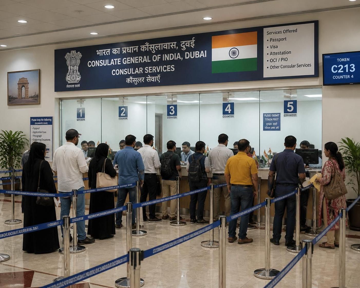 découvrez pourquoi les services de passeport indien aux émirats sont retardés en raison d'un conflit contractuel, et comment cette situation prolonge la période de transition pour les demandeurs.