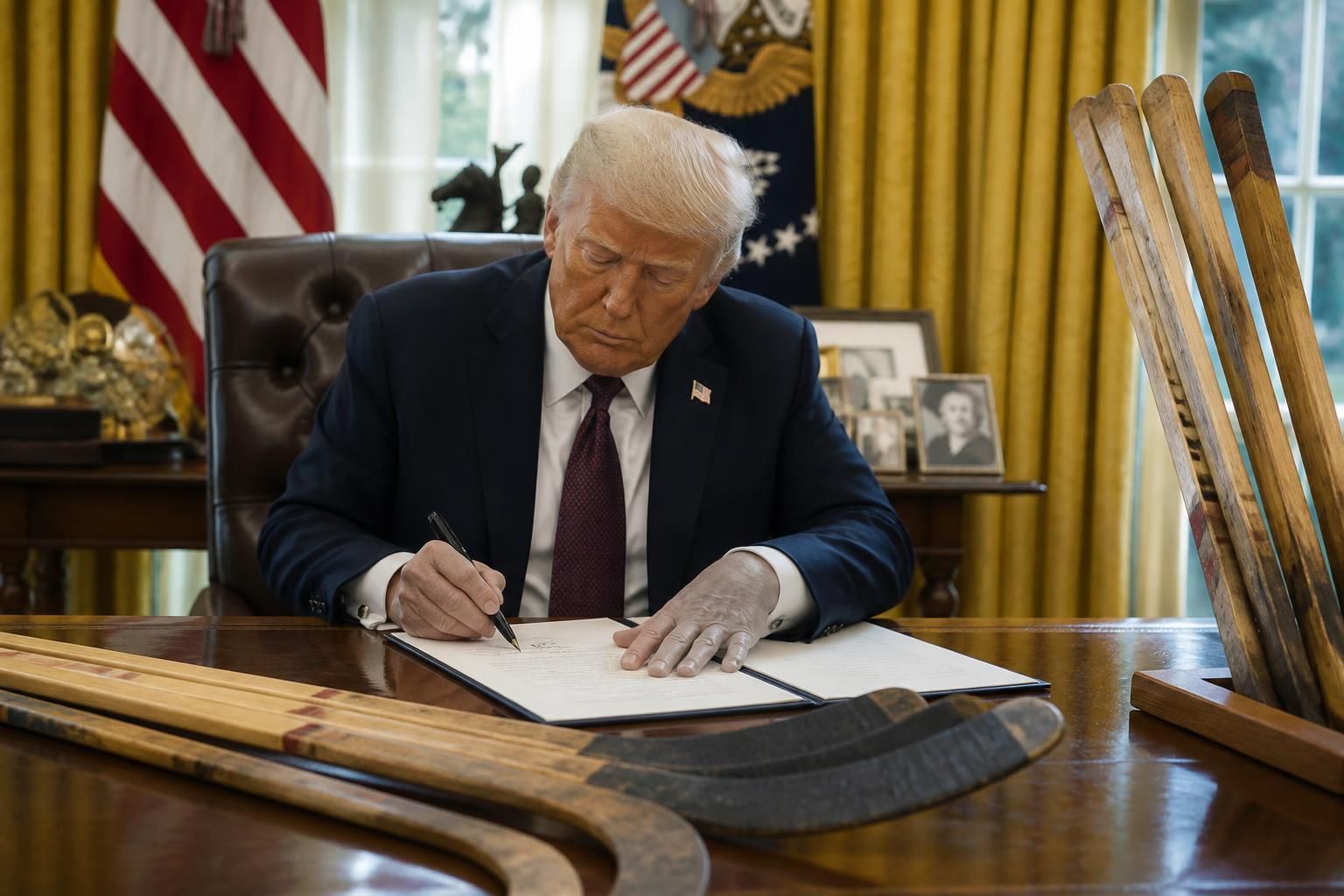 découvrez comment les tarifs imposés par trump sur les crosses de hockey canadiennes n'ont pas eu l'effet escompté, impactant les relations commerciales entre les états-unis et le canada.