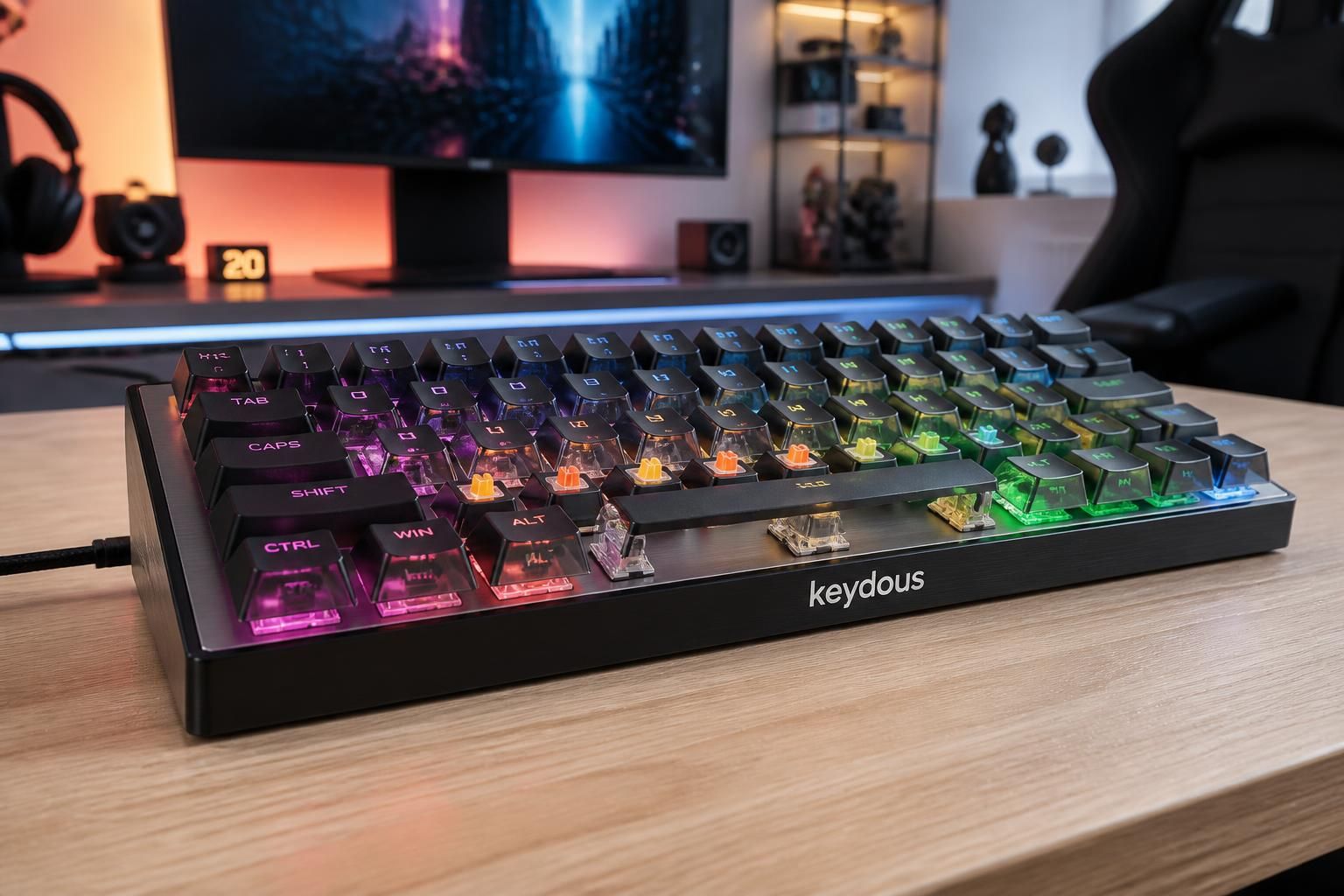 découvrez le clavier gaming ultime de keydous, équipé de switches magnétiques innovants pour une performance et une réactivité exceptionnelles. parfait pour les gamers exigeants.