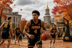 le basketball de l'iowa se prépare pour une visite automnale exceptionnelle afin d'accueillir le meneur 4 étoiles jalen davis, une future star prometteuse.