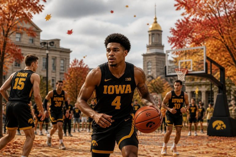 le basketball de l'iowa se prépare pour une visite automnale exceptionnelle afin d'accueillir le meneur 4 étoiles jalen davis, une future star prometteuse.
