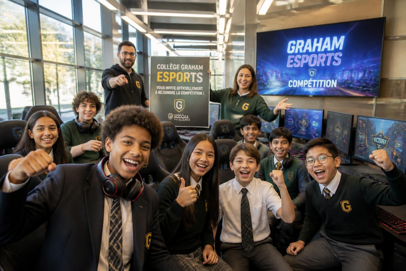 les élèves du collège graham sont officiellement invités à participer à la compétition esports, une opportunité unique de montrer leurs talents dans le monde du jeu vidéo compétitif.