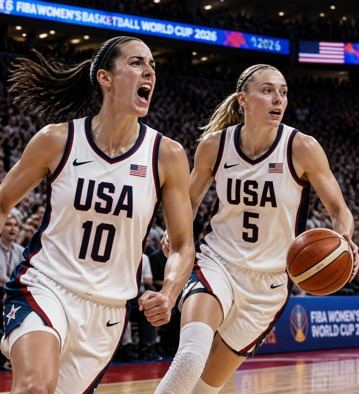 caitlin clark et paige bueckers se distinguent en menant l'équipe usa à une victoire éclatante contre la chine lors de leurs débuts internationaux, marquant un début prometteur pour leur équipe.