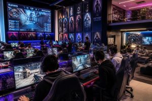 découvrez le lounge esports de mmi prep, un espace dynamique et interactif dédié aux passionnés de jeux vidéo, offrant un véritable hub d’activités en ligne pour s'entraîner, se connecter et compétir.