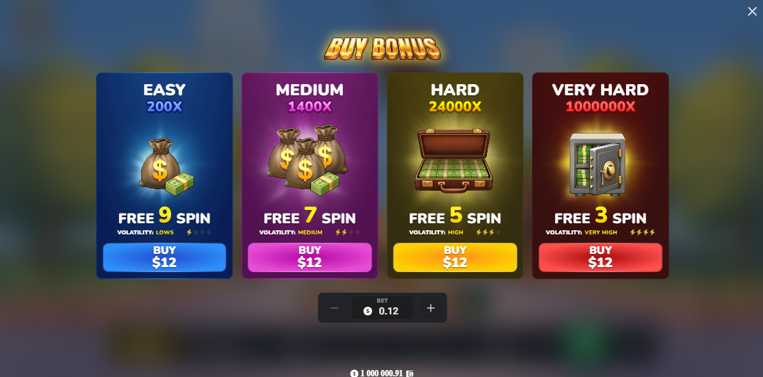 MegaBlock Empire arnaque, bonus, code promo, inscription et argent réel : Bonus Buy et ses 4 options