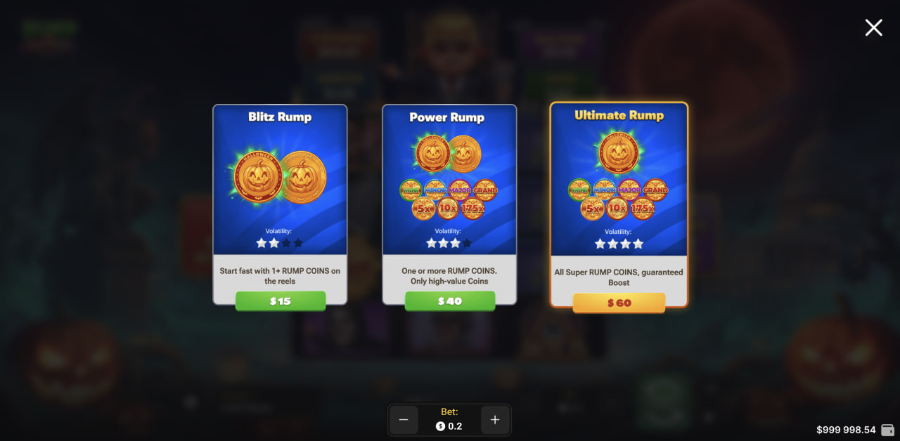Rump And Halloween arnaque, bonus, code promo, inscription et argent réel : les 3 options Buy Bonus