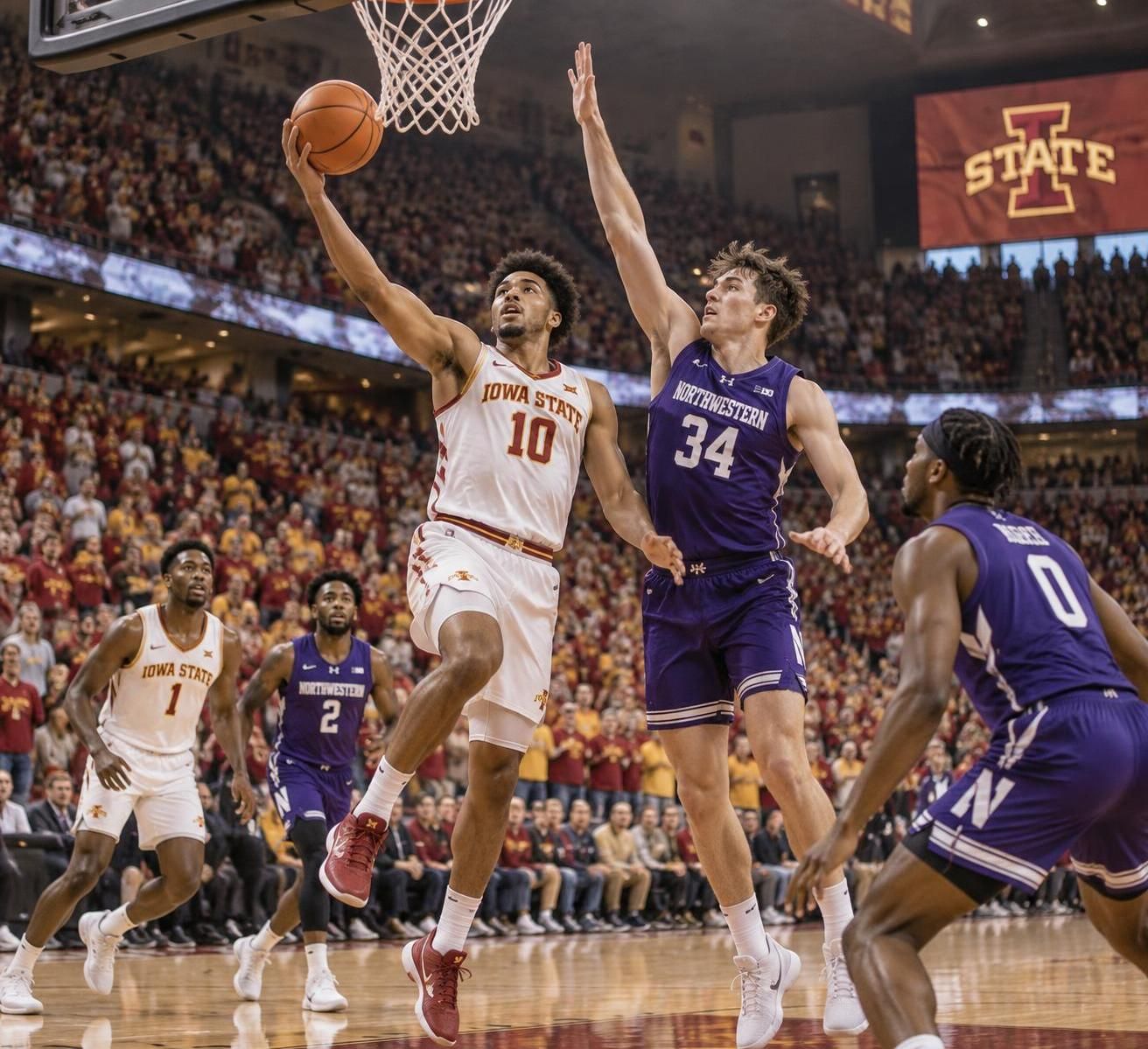 suivez en direct le match d’exhibition entre iowa state et northwestern : retrouvez le score, les temps forts et les moments clés de la rencontre.