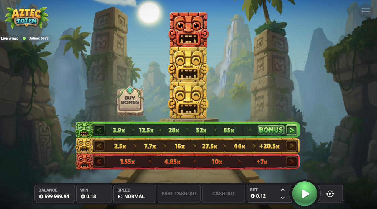 Aztec Totem avis et démo en français, casino et jeu d'argent : totem et trois lignes de multiplicateurs